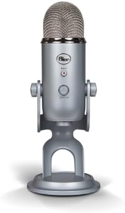 Logitech Creators Blue Yeti USB Microphone for PC, Mac, Gaming, Recording, Streaming, Podcasting, Studio and Computer Condenser Mic with Blue VO!CE Effects, 4 Pickup Patterns, Plug and Play - Silver - Image 5