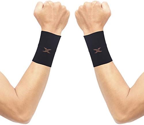 THX4COPPER Compression Wrist Sleeve-Copper Infused Wrist Support for Men &Women-Improve Circulation and Recovery(1 Pair) by Thx4COPPER