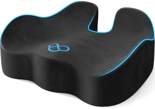 Seat Cushion, Non-Slip Memory Foam Chair Cushion for Taibone, Grey/Large | Chair Pillow with Handles for Car Office Chair, Tailbone/Sciatica Easing& Post-Surgery Recovery Chair Cushion by Unknown
