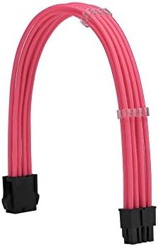 Formulamod Sleeved PSU Cable Extension Kit - Set a, 18AWG Braided ATX 24-Pin/Dual PCIe 8-Pin/CPU 8-Pin for Mainstream Gaming Builds, with Cable Combs (Pink) - Image 4