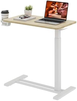 28'' Medical Overbed Bedside Table with Wheels,Rolling Table by FitStand