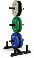 CAP 2-inch Olympic Bumper Plate Weight Set | 100-370 lbs | Multiple Colors | Storage Rack Optional by CAP