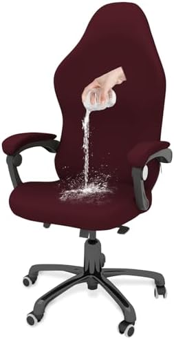 Gaming Chair Cover Game Chair Cover for Reclining Rotating Chair, Red | Waterproof, Cat Scratch Proof, Stretch with Amrest, Breathable, Anti-Scratch, Pet-Resistant, For Big Tall High Back Chairs by GOWT