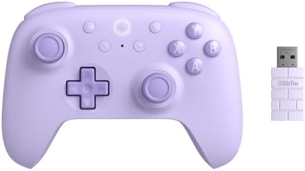 8Bitdo Ultimate 2C Wireless Controller for Windows PC and Android, with 1000 Hz Polling Rate, Hall Effect Joysticks and Triggers, and Remappable L4/R4 Bumpers (Purple) by 8BitDo