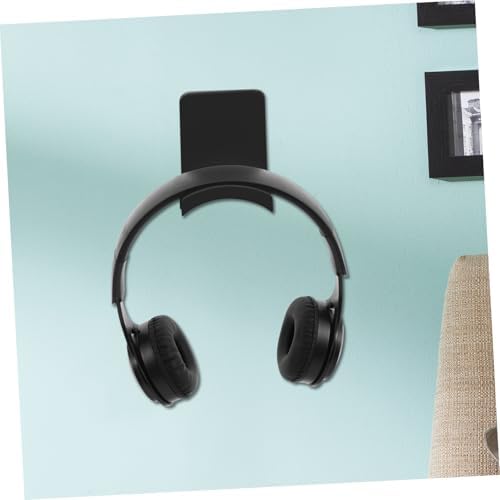NUOBESTY 2pcs Under Desk Headphone Stand Hanger Adhesive Hook for Gaming Headsets Universal PC Headphone Holder Space-Saving Design for Gamers - Image 5
