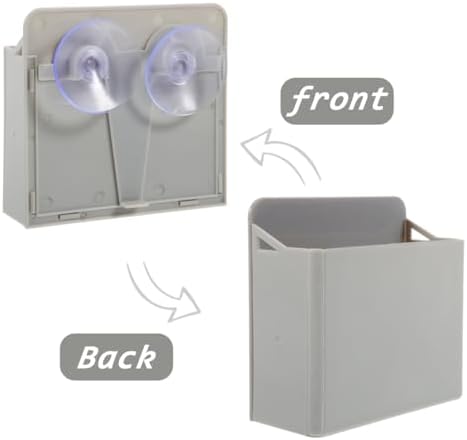Suction Cup Pen Holder Whiteboard Pen Dry Erase Organizer Abs Light Grey 2 Pack - Image 5