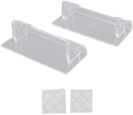 Estink Clear Acrylic Stand, Handheld Game Console Holder Display Stand 4.4 x 1.9 x 1.2in with Anti Slip Pads for New Game Watch Switch Phone Tablet Desk Setup by Following