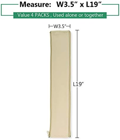 StangH Cable Management kit Sleeve Organizer, 19 Inch, 4 Pieces -Beige - Image 2