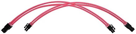 Formulamod Sleeved PSU Cable Extension Kit - Set a, 18AWG Braided ATX 24-Pin/Dual PCIe 8-Pin/CPU 8-Pin for Mainstream Gaming Builds, with Cable Combs (Pink) - Image 6