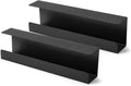 ZhiYo 17in Under Desk Cable Management Tray 2 Pack, 3in W x 4.7in H, Black by ZhiYo