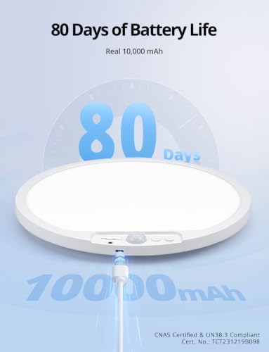 Combuh Wireless Shower Light Waterproof Battery Ceiling Lamp with Remote - Image 2