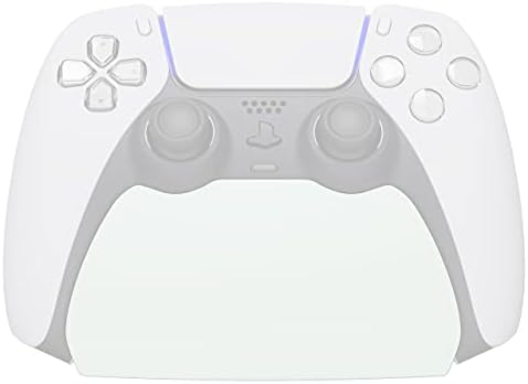 playvital White Controller Display Stand for ps5, Gamepad Accessories Desk Holder for ps5 Controller with Rubber Pads - Image 3