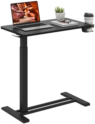 28'' Medical Overbed Bedside Table with Wheels,Rolling Table by FitStand