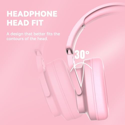 Jimonyer Gaming Headset for PS5 PS4 Xbox Series X|S PC Switch (Pink) - Image 6