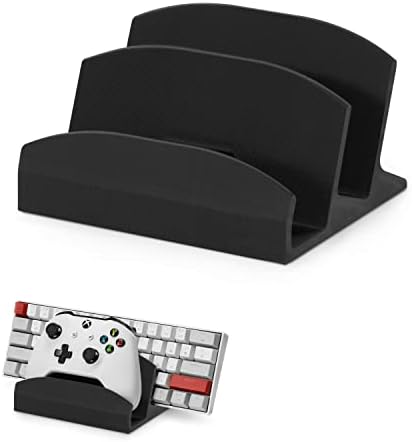 BRAINWAVZ Desktop Keyboard & Game Controller Holder Stand, Suitable for Small & Large Keyboards and Controllers for PS5, Xbox Series X, Xbox One, PS4, Switch, PC, Gamepads & More (DK04) by Brainwavz