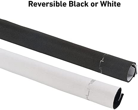 D-Line 39in Reversible Black or White Cable Sleeve, Computer Cord Hider, Organize PC Cables, Neoprene TV Wire Sleeves, Flexible Cord Management, Hide Wires, Hook & Loop - 39in Length - Image 2