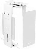 VIVO Adjustable Under Desk and Wall Mount for PC 3.5-7.8 inches Wide, Computer Case CPU Holder with Swivel and Secure Locking, White, MOUNT-PC01W by Unknown