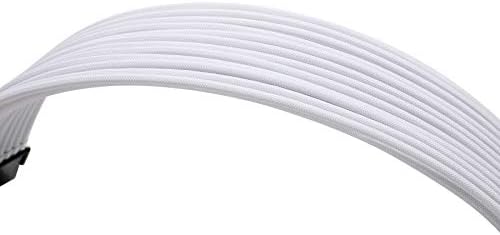 Formulamod Sleeve Extension Power Supply Cable Kit 18AWG ATX 24P+ EPS 8-P+PCI-E8-P with Combs for PSU to Motherboard/GPU (White) - Image 5