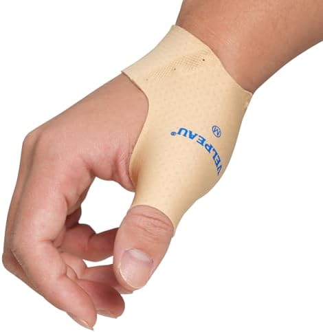Velpeau 2pcs Durable Thumb Compression Sleeve for Tendonitis, Khaki, S by VELPEAU