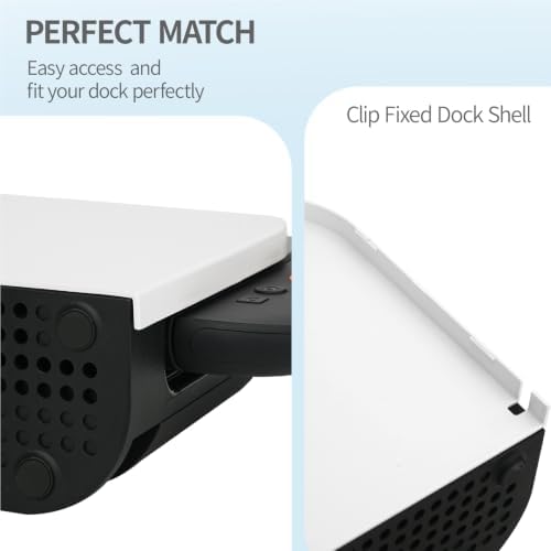 TIKOdirect Faceplate Cover for Nintendo Switch 2 Charging Dock, Hard PC Slim Shell Anti-Scratch [No Screwdriver Installation] Faceplate Protection Shell Case for Switch 2 Dock, White - Image 4