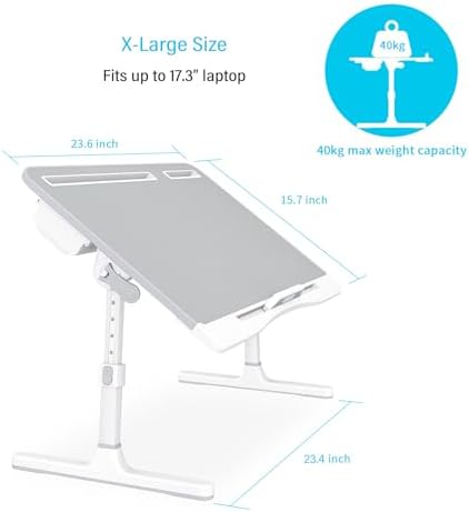 KLEAR Foldable Laptop Bed Tray Desk with Extral Drawstring Bag - Image 4