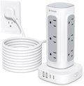 TROND Space-Saving Surge Protector Power Strip Tower, Extension Cord 15 ft by TRONDOfficial