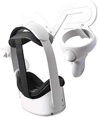 VR Headset and Controller Wall Mount Storage Stand Hook Compatible for Meta Quest 3 / Quest 2 / Pro / 1, PSVR 2, Pico 4, Rift S, Hp Reverb G2, HTC Vive, Valve Index, PS VR (White) - Image 2