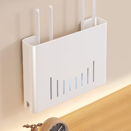 Wall Mounted Metal wall mounts,WiFi Box Hider,White by Unknown