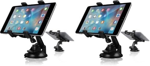 Linkstyle Car Tablet Holder, Suction Cup iPad Holder Dashboard Windshield Desk Car Mount for Universal 7-10.5in Tablets for Trucks, Vans, SUVs (Pack of 2) by Linkstyle