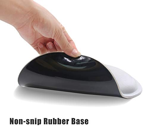 Ergonomic Keyboard Mouse Pad Wrist Rest Support Set for Laptop/Computer/Desktop,Memory Foam Hand Rest Wrist Cushion for Gaming/Office,Lightweight Comfortable & Pain Relief (Greyish White) - Image 4