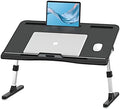 KLEAR Laptop Bed Tray Desk with Adjustable Height & Angle, No Drawer, Black by KLEAR