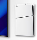 PS5 Wall Mount for PlayStation 5 Console - Sleek Hidden Design for Mounting Near or Behind TV, 2 Controller & Headset Holders Included (PS5 Slim) by ALIENERGY