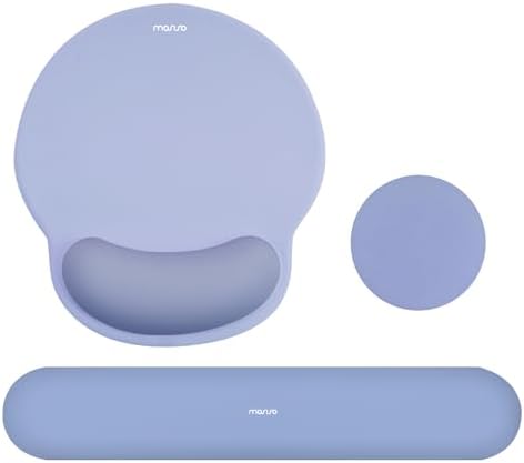 MOSISO Wrist Rest Support for Mouse Pad&Keyboard Set, Stone Blue by MOSISO