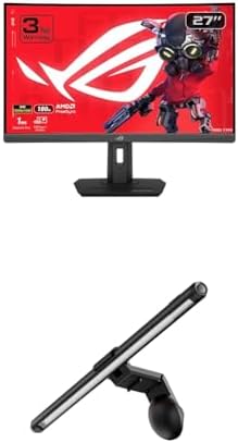 ASUS ROG Strix 27” 1440P HDR400 USB-C Curved Gaming Monitor (XG27WCS) ROG Aura Monitor Light Bar (ALB01) by Unknown