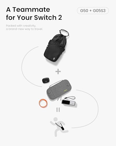 tomtoc Sling Crossbody Bag for Nintendo Switch 2/ Switch OLED Slim Case - Image 2