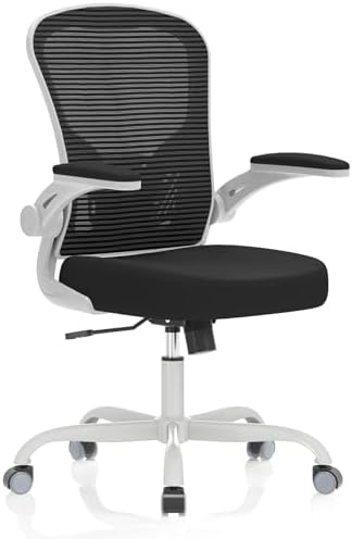 Synorla Office Chair|Ergonomic Desk Chairs 330LBS Capacity | Flip-up Armrests,Mesh Computer Chair,High Back,Comfy Work,Adjustable Lumbar Support by Synorla