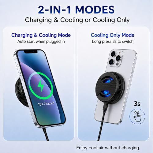 Magnetic Phone Cooler, Lightweight Portable RGB Cooler - Image 2
