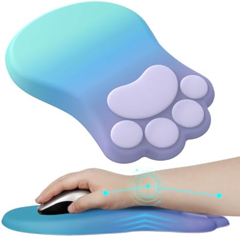 L-SPOUTTO Ergonomic Mouse Pad with Wrist Rest,Cute Mouse Pad Wrist Support by L-SPOUTTO