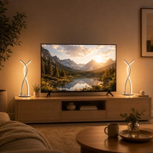 MORIACC Modern LED Table Lamp, App & Remote Control Bedside Lamp, 5 Color Temperatures 3500K-6500K, Dimmable 10%-100% Brightness, USB Powered Desk Light for Bedroom, Office and Living Room Decor - Image 7