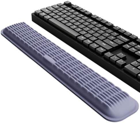 MEKASS Keyboard Wrist Rest, Soft Memory Foam Wrist Support for Keyboard, Keyboard Hand Rest Pad for Wrist Pain Relief, Keyboard Wrist Guard for Long Hours of Work, Gaming, Studying（Gray） by Mekass