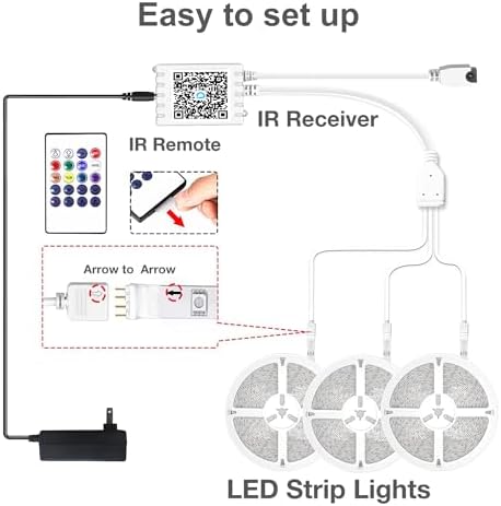 DAYBETTER Smart RGB Led Strip Lights, 300ft Led Lights for Bedroom with App Control, Multicolor Changing Led Light Strips Apply for Home Decor, Living Room, Kitchen, Home Party Decoration - Image 6