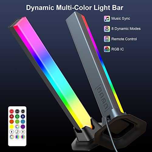 RGB Light Bar Music Sync RGB IC LED Lights Bars USB Powered Remote Control - Image 3