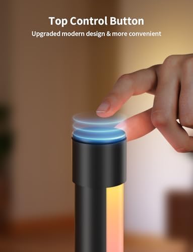 Ailofy Corner Floor Lamp, 1500lm RGBW Corner Lamp Work with Alexa & Google Assistant, 16 Million DIY Colors, Sync with Music, App Control, Modern LED Floor Lamp for Living Room & Bedroom, Black - Image 5