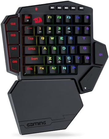 Redragon K585 PRO Wireless One-Handed RGB Gaming Keypad, 42-Key Layout by REDRAGON