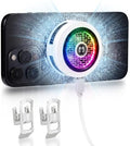 Phone Cooler for Gaming, Smart Temp Control, RGB LED Lights, White by Unknown