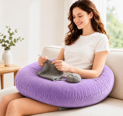 vamorry Gaming Pillow Arm Support Pillow for Bed & Sofa: Ergonomic U-Shaped Lap Pillow with Elbow Rest for Adults & Kids - Reduces Arm Pain & Fatigue During Gaming, Reading, Working & Crocheting by VamorryDirect