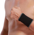 NeoTech Care Wrist Band Support Sleeve - Elastic & Breathable Knitted Fabric Compression Brace - for Tennis, Gym, Sport, Tendonitis (Black Color, Size L, 1 Unit) by NEOtechCare