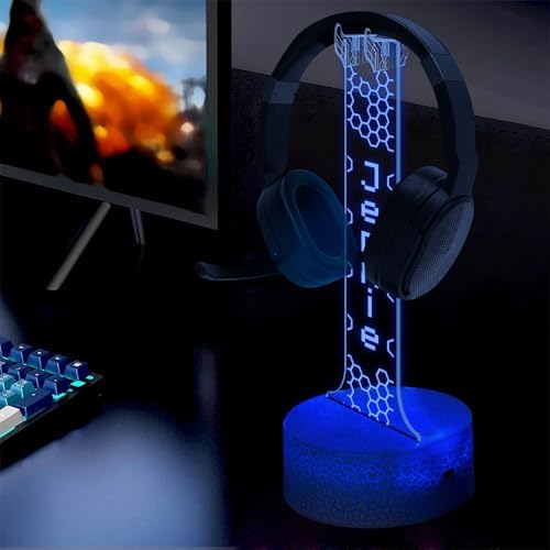 Personalized RGB Light-Up Headphone Holder, Custom Gamer Name Headset for Gamer Desk, Valentine Gift for Him, Gaming Room Decoration, Boyfriend Gifts for Gaming Lovers - Image 5