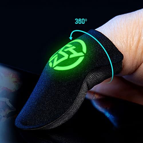Phone Gaming Finger Sleeves Thumb-Protector Stabilizer Compression Support Game Hand Controller Gloves Cover Wrap Thumb Gloves for Mobile Gaming Grip Pain-Relief Mobile Phone Gaming Finger - Image 3