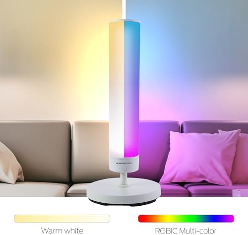 Monster Adjustable Smart Floor Lamp, Multicolor LED Floor & Table Lamp with App & Voice Control, Music Sync, Dimmable Ambient Lighting for Bedroom, Gaming Room & Living Room - Image 6